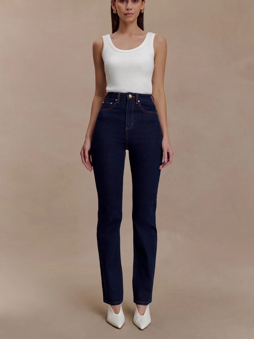 Meshki Skinny Denim Jeans- Indigo Blue